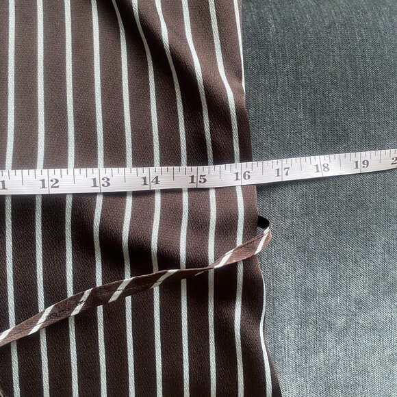 JUST Female x Anthropologie Rosie Striped Shirt Midi Dress, Brown, Size S - Picture 5 of 8